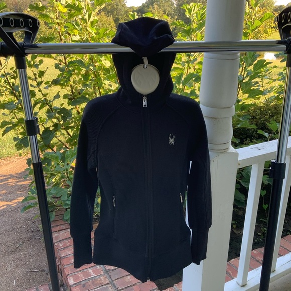 Spyder Jackets & Blazers - EUC Spyder Waffle Knit Full Zip Hooded Womens Jacket EUC Sz M